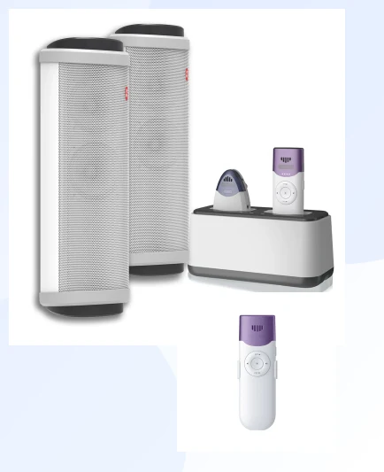Seekika Audio classroom soundfield system and wireless microphones