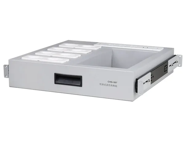 CHG-517 8-Slot Rack Charging Station — charging station for classroom, lecture and institutional audio systems.