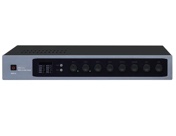 DW-315 Compact Infrared Wireless Microphone Amplifier — infrared amplifier for classroom, lecture and institutional audio systems.