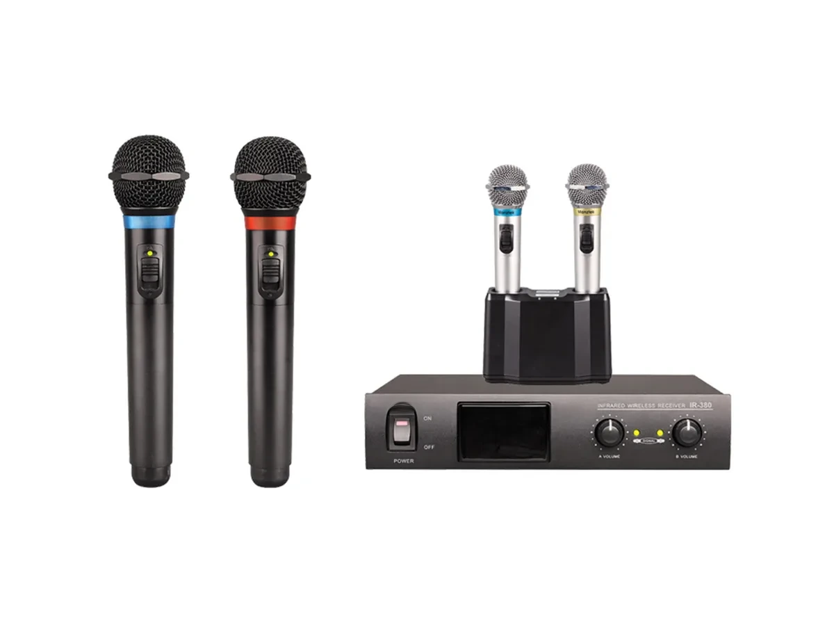 IR-380 Infrared Karaoke Microphone System — karaoke system for classroom, lecture and institutional audio systems. thumbnail 1