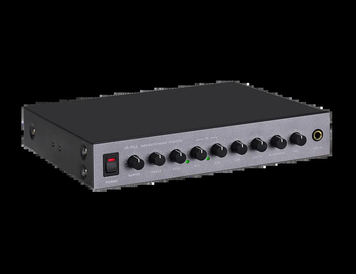 IR-PA2 Infrared Wireless Microphone Amplifier — infrared amplifier for classroom, lecture and institutional audio systems. thumbnail 2